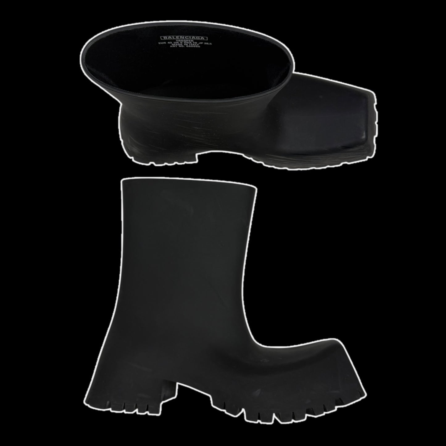 Balenciaga Trooper Boots Black (Size 43)