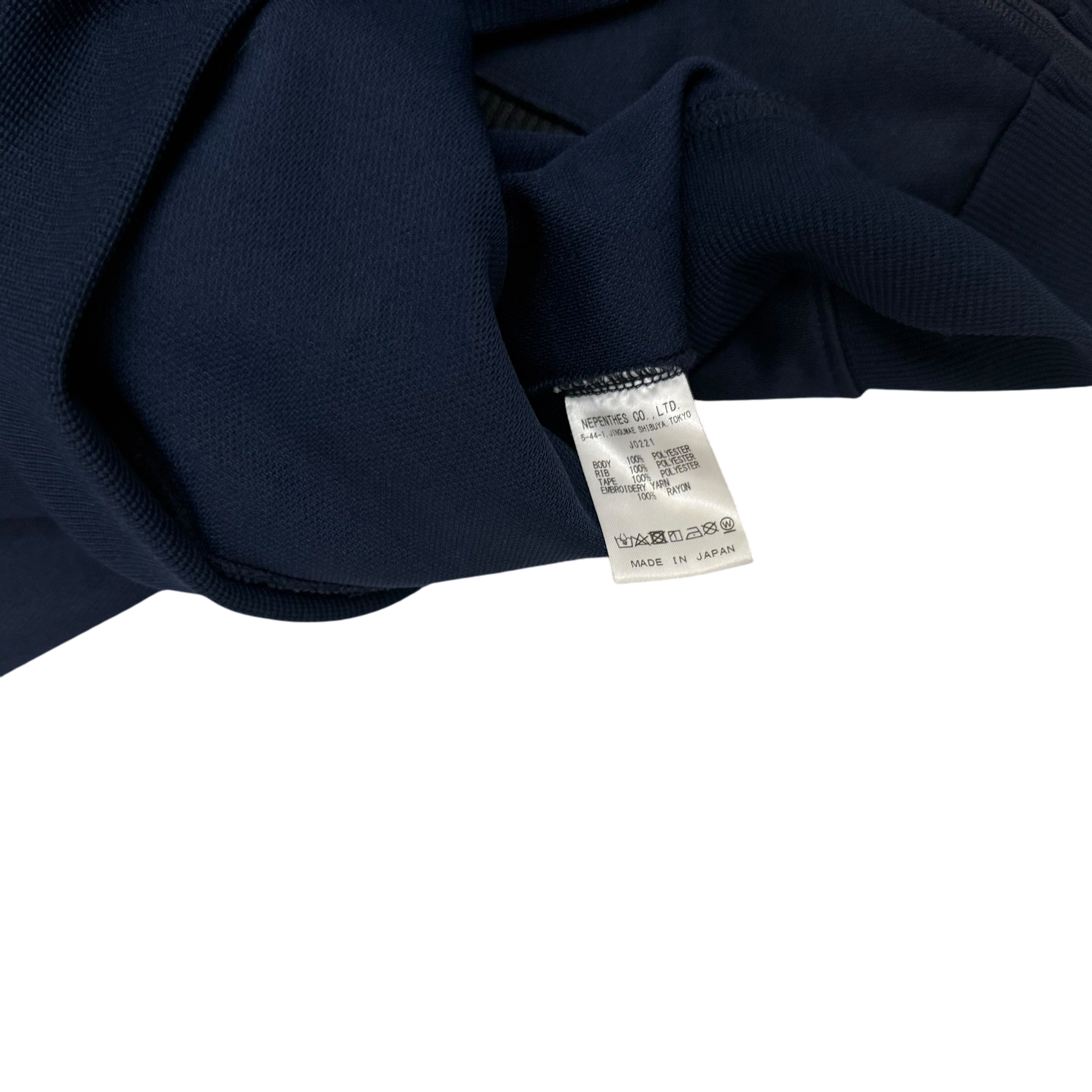 Needles Poly Smooth Track Jacket Navy / Grey (Size L)