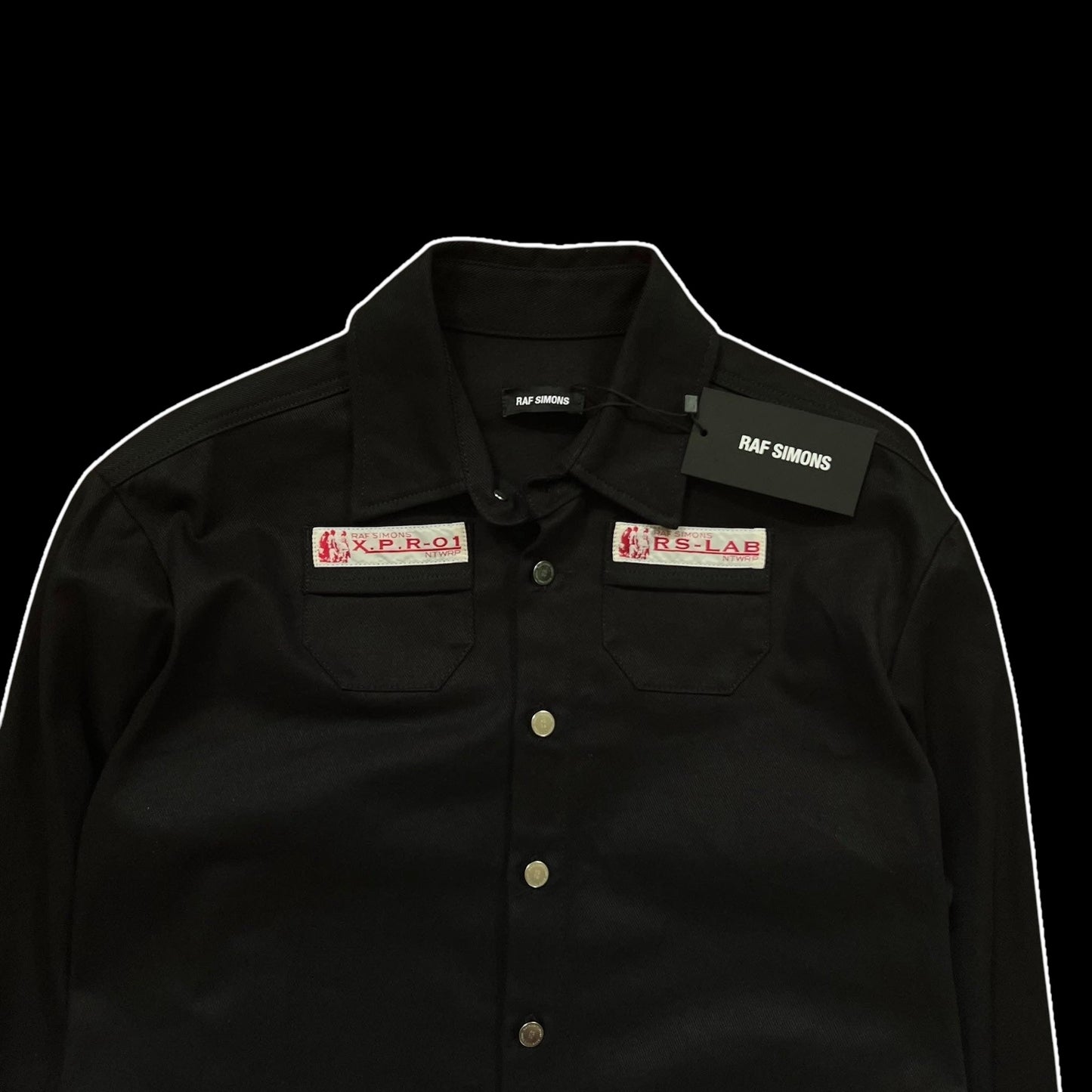 SS20 Raf Simons Lab Black Heavy Denim Shirt / Overshirt (Size S)