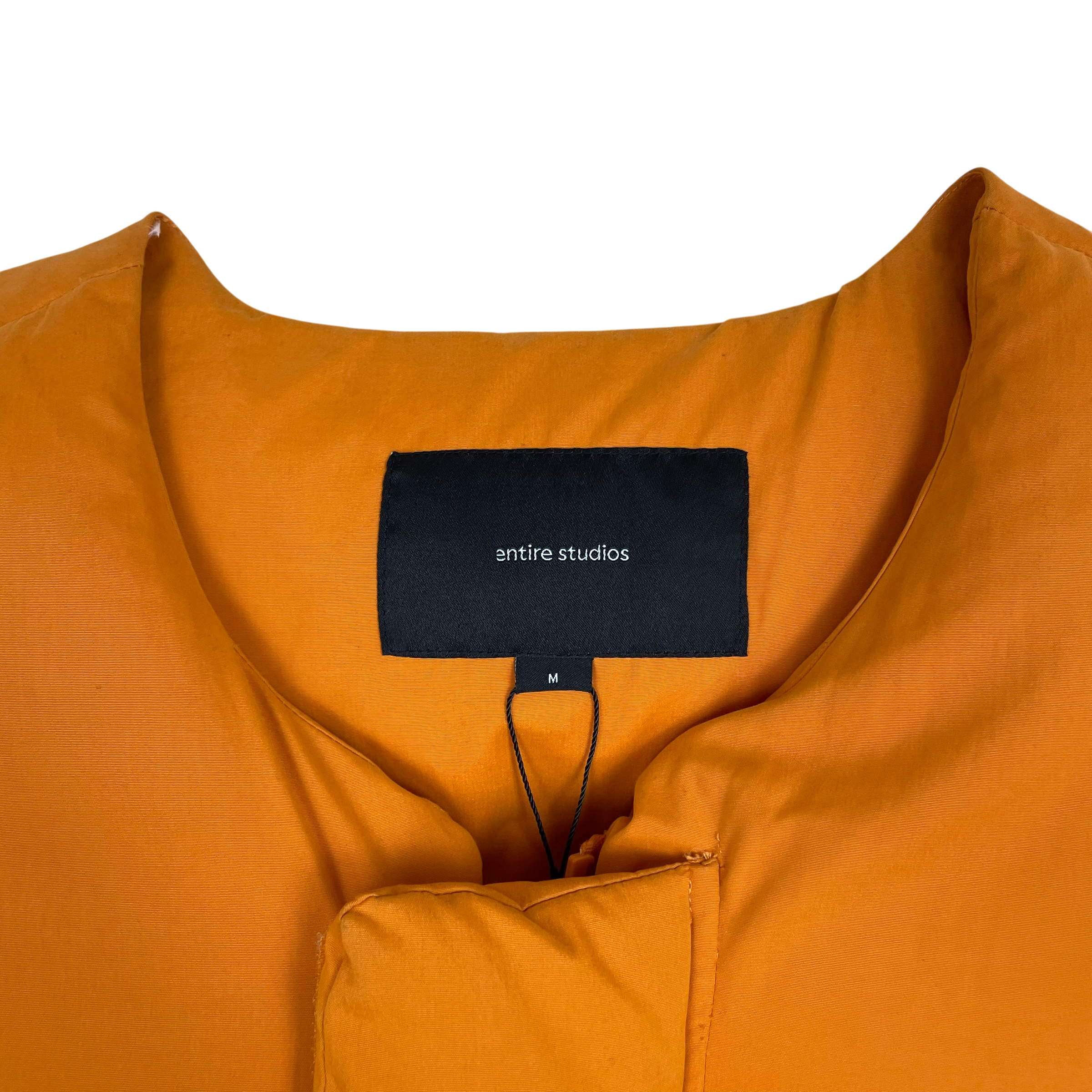 Entire Studios Down Pillow Vest Orange (Size M)