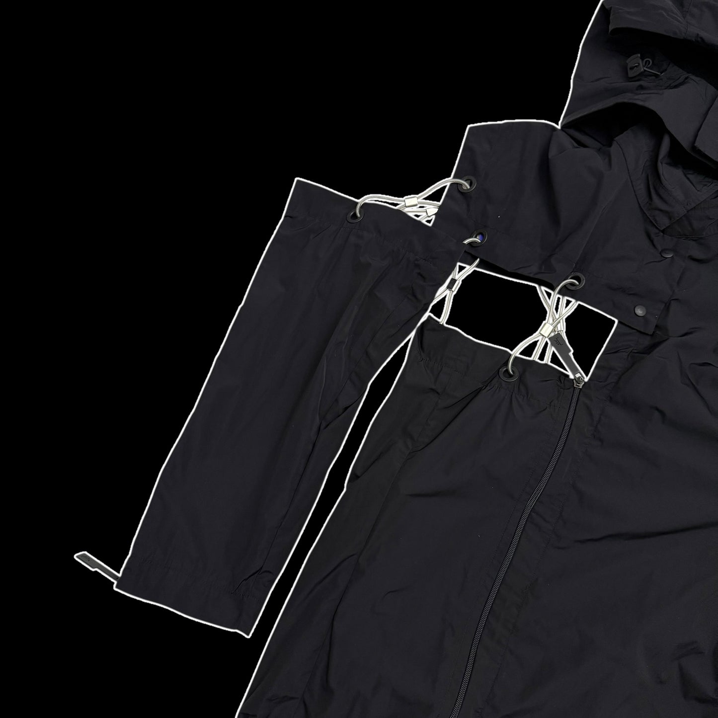 A-COLD-WALL* (ACW) Asymmetrical Nylon Chain Turncoat (Fits S-XL)