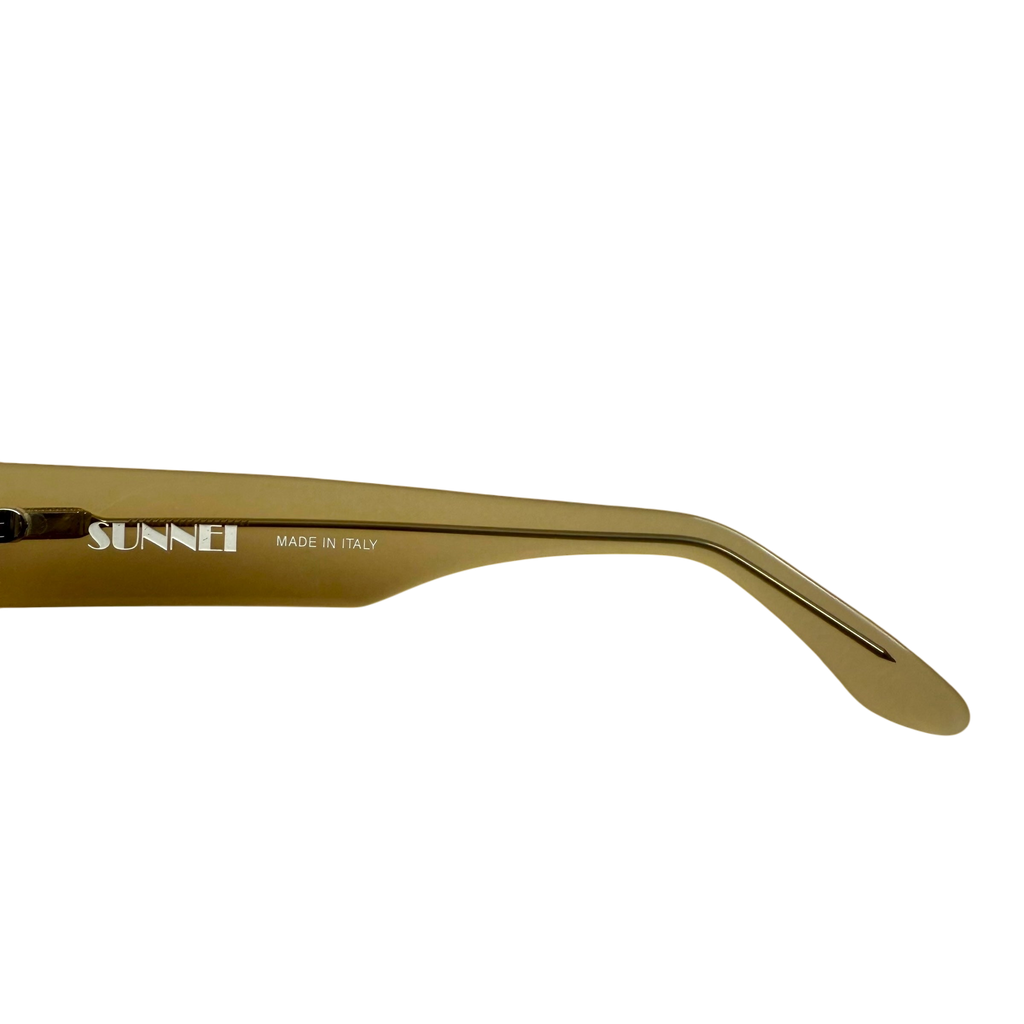 Sunnei Prototipo 5 Sunglasses Camel Yellow