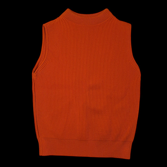 Andersen-Andersen Heavyweight Wool Knit Vest Orange (Size M)