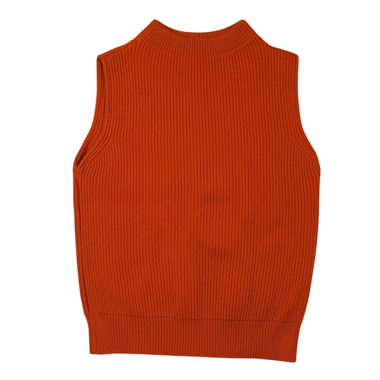 Andersen-Andersen Heavyweight Wool Knit Vest Orange (Size M)