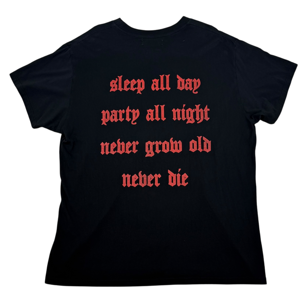 Amiri FW18 Lost Boys Cracked Print T-Shirt Black (Size L)