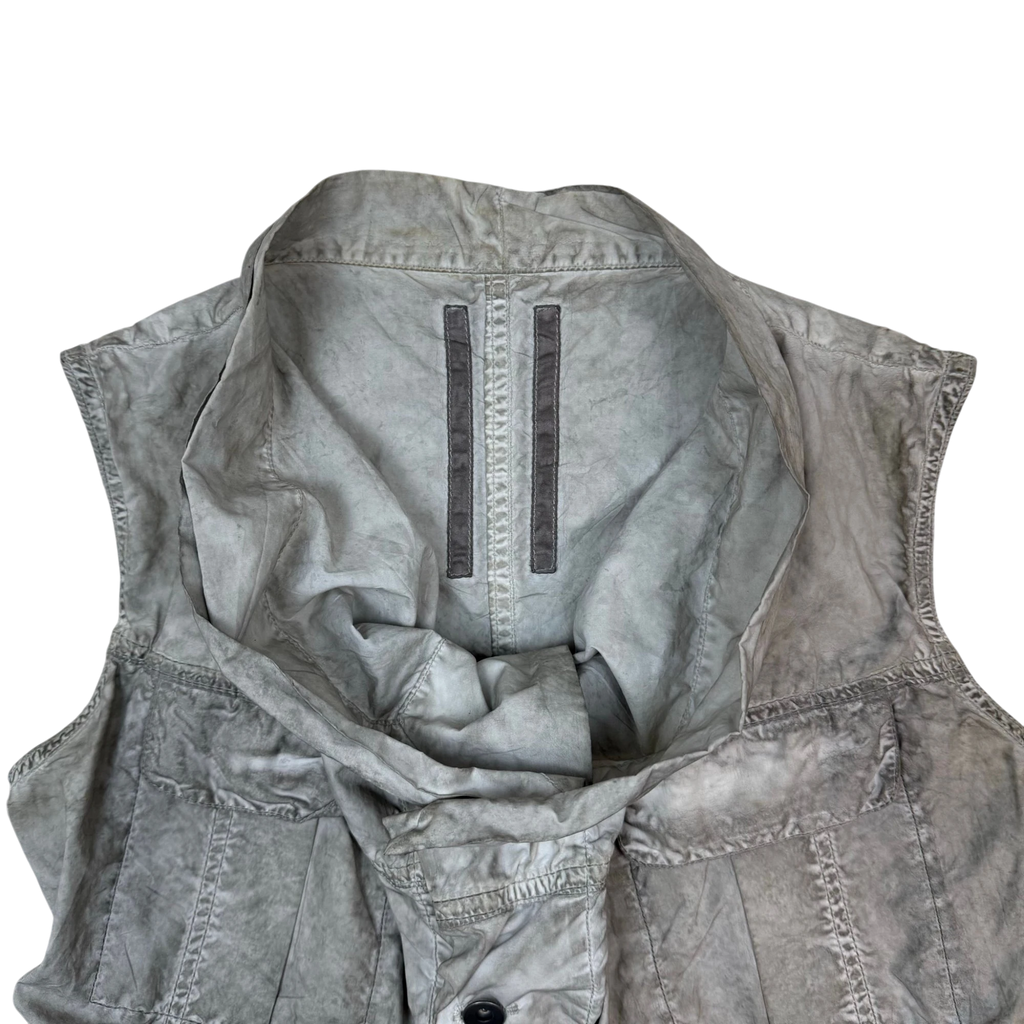 Rick Owens DRKSHDW SS13 Garment Dyed Vest Grey (Size S)