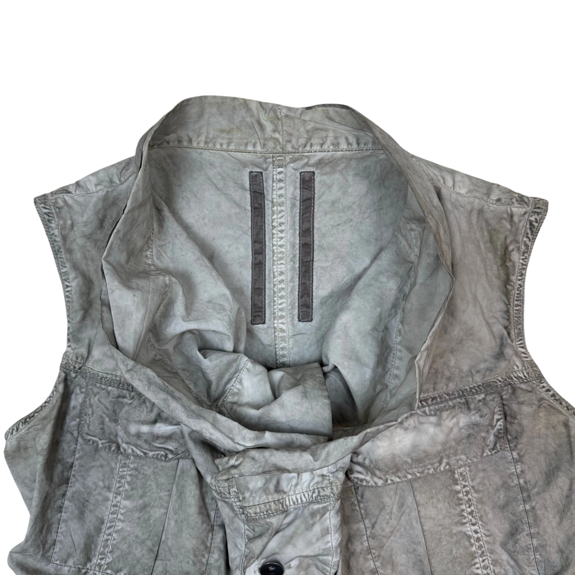 Rick Owens DRKSHDW SS13 Garment Dyed Vest Grey (Size S)