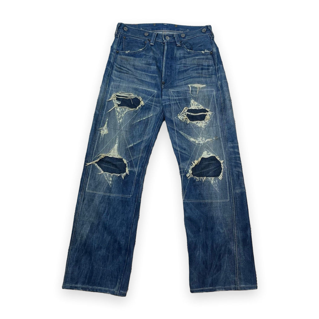 levi strauss & co 501XX Distressed Jeans Blue (Size 32)