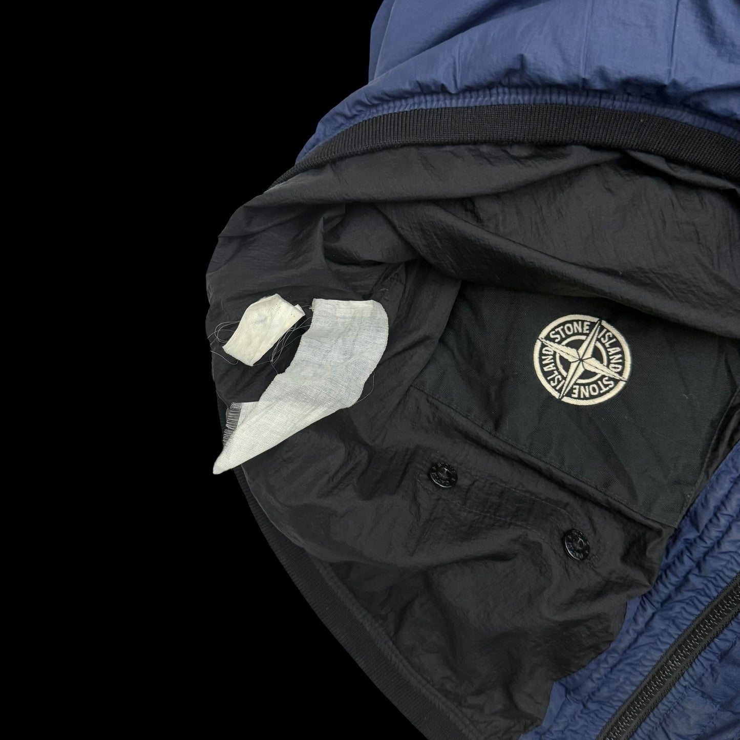 Stone Island AW11 Opaque Nylon Tela Down Puffer Gilet Navy (Fits L)
