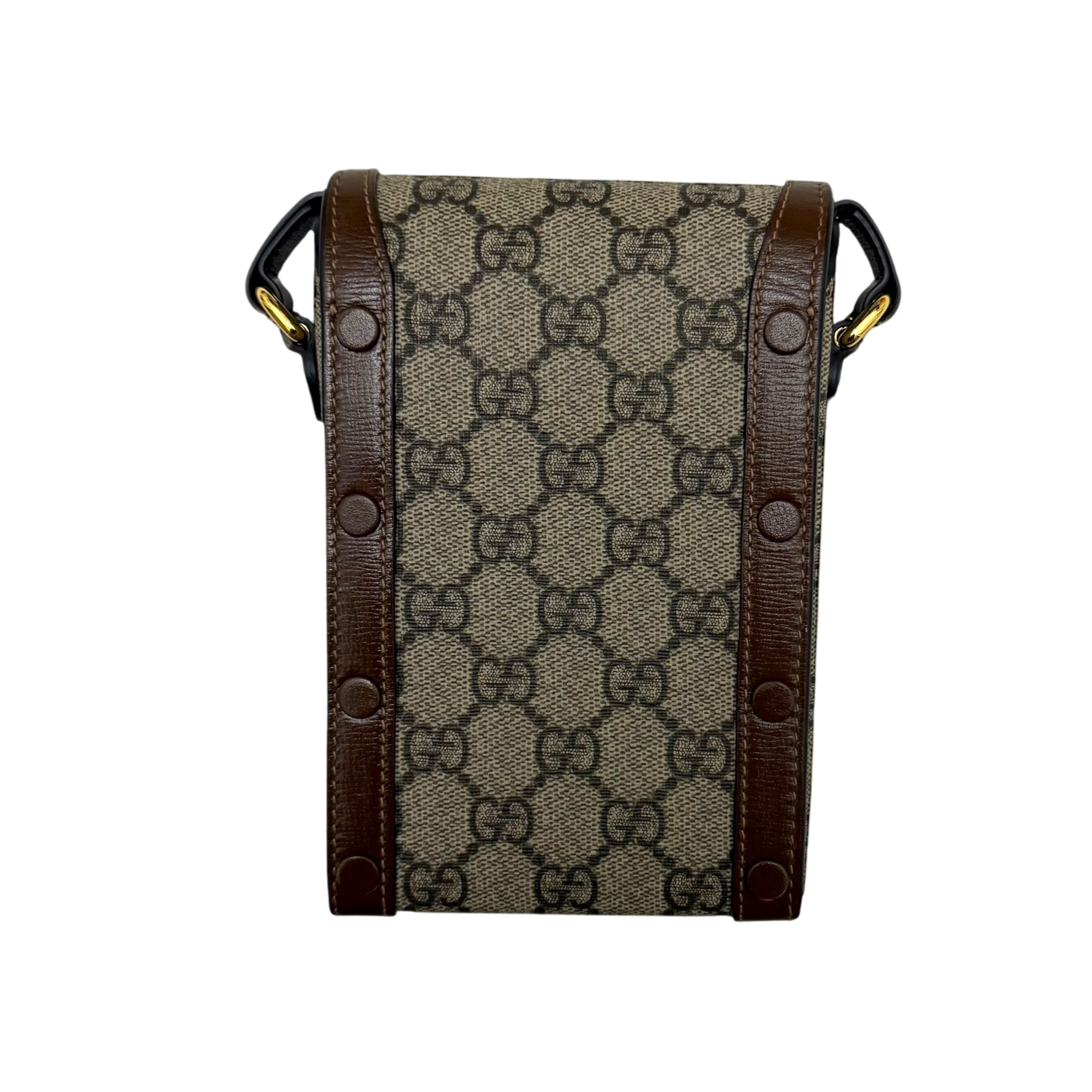 Gucci Horsebit 1955 Mini Leather Shoulder Bag Beige/Brown