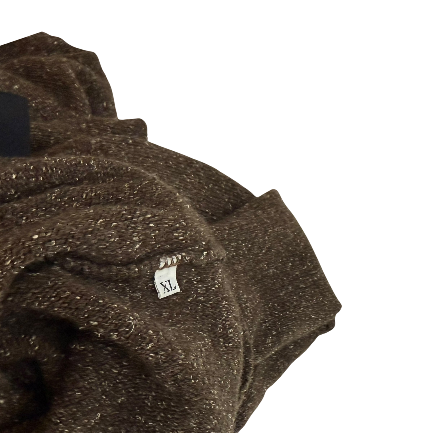 Versace 90s Medusa Logo Embroidered Wool Sweatshirt Brown (Size XL)