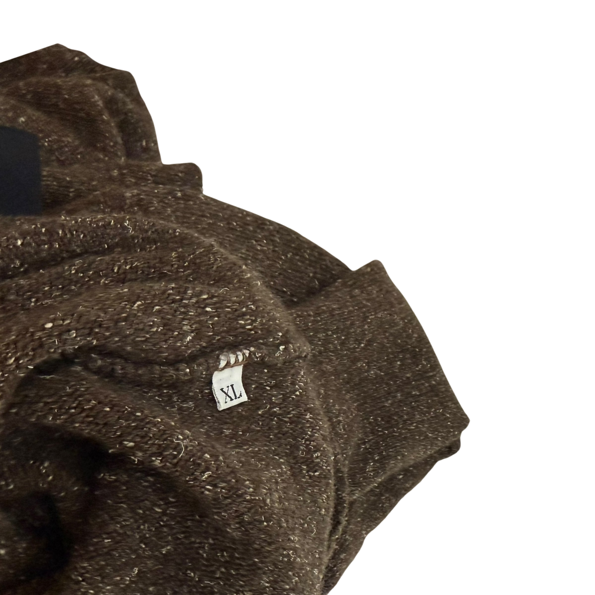 Versace 90s Medusa Logo Embroidered Wool Sweatshirt Brown (Size XL)