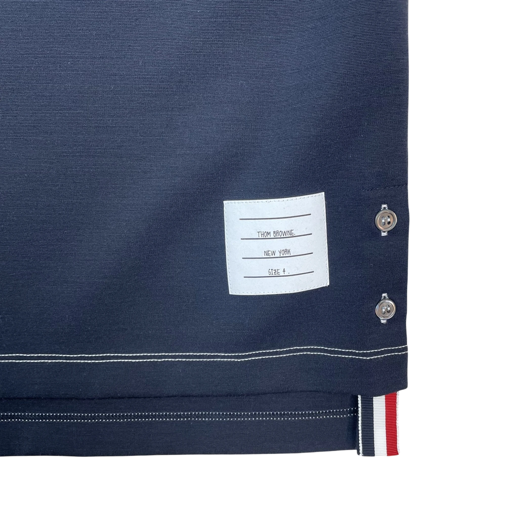 Thom Browne Classic Pique 4-Bar Polo Shirt Navy (Size 4/XL)