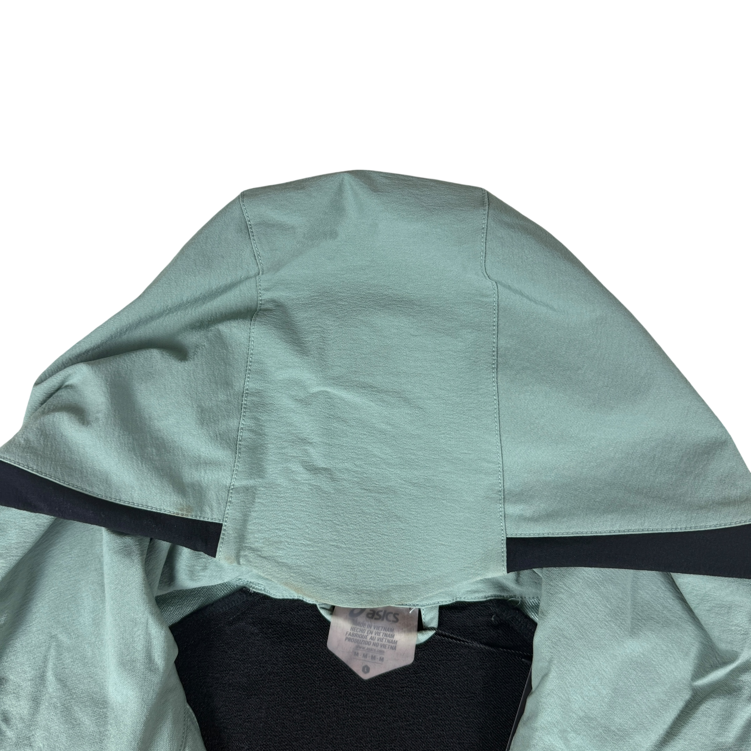 Kiko Kostadinov x ASICS SS19 Poncho Detachable Hooded Jacket Mint/Duck Egg (Size M)