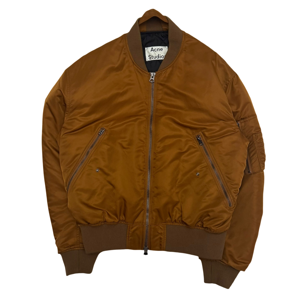 Acne Studios SS18 Makio MA-1 Bomber Jacket Brown (Fits M)