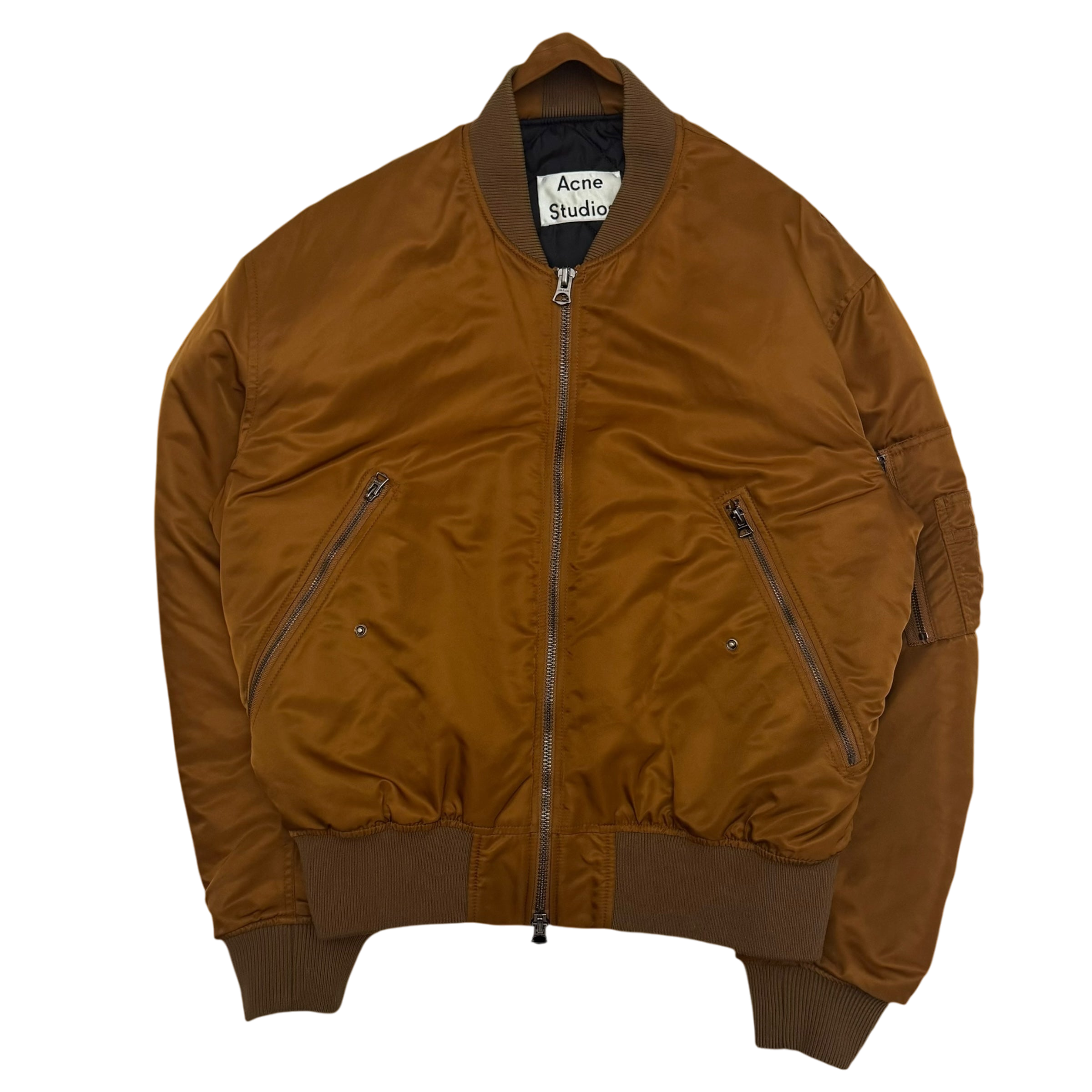 Acne Studios SS18 Makio MA-1 Bomber Jacket Brown (Fits M)