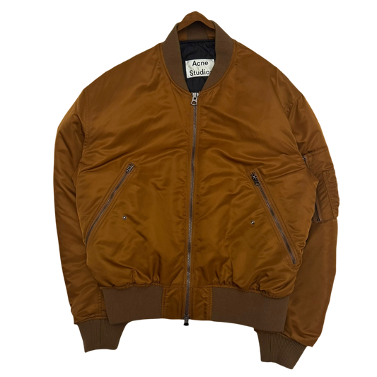Acne Studios SS18 Makio MA-1 Bomber Jacket Brown (Fits M)
