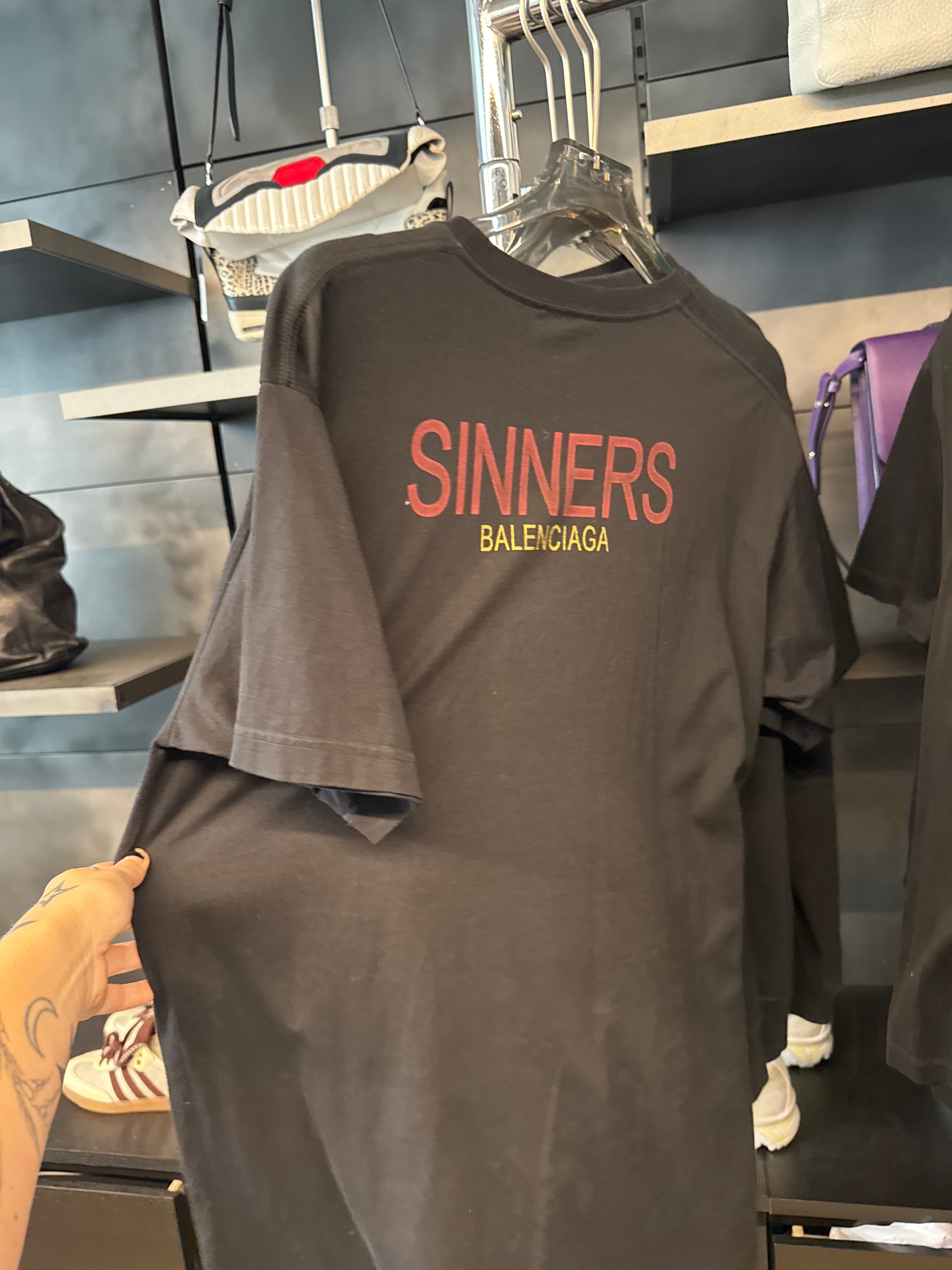 Balenciaga FW17 ‘Sinners’ Oversized T-Shirt Black (Size S)