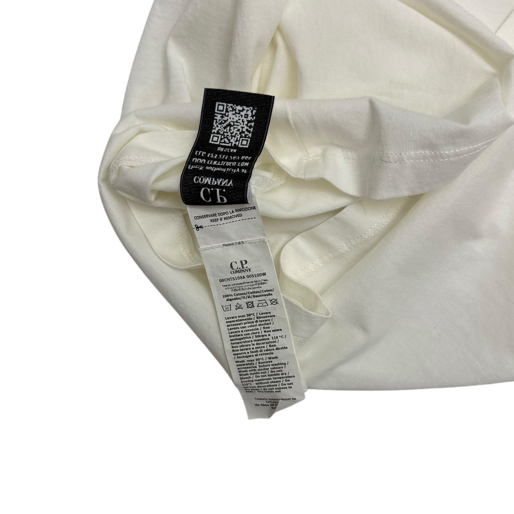 C.P. Company Goggle Print T-shirt ‘Gauze White’ (Fits M)