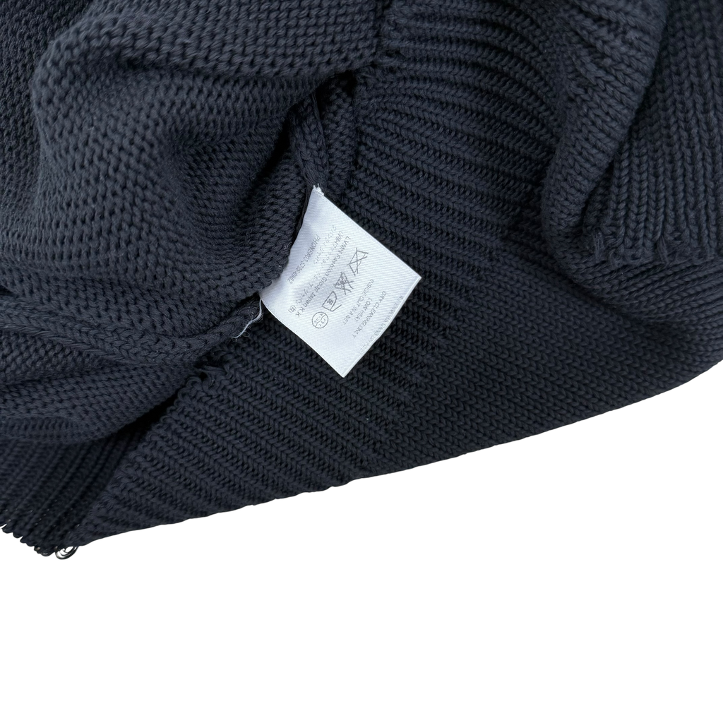 Givenchy ‘I FEEL LOVE’ Intarsia Cotton Knit Oversized Sweatshirt Black (Fits XS-M)