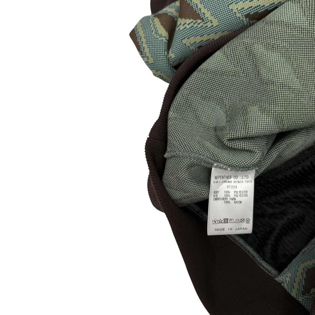 Needles Poly Jacquard Track Jacket Turquoise (Size L)