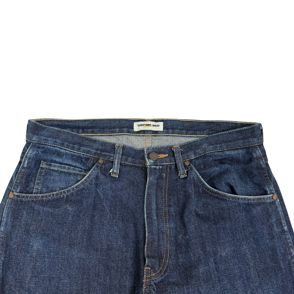 A Bathing Ape (Bape) 1992 Type-2 Chain Stitch Logo Jeans (Size M)