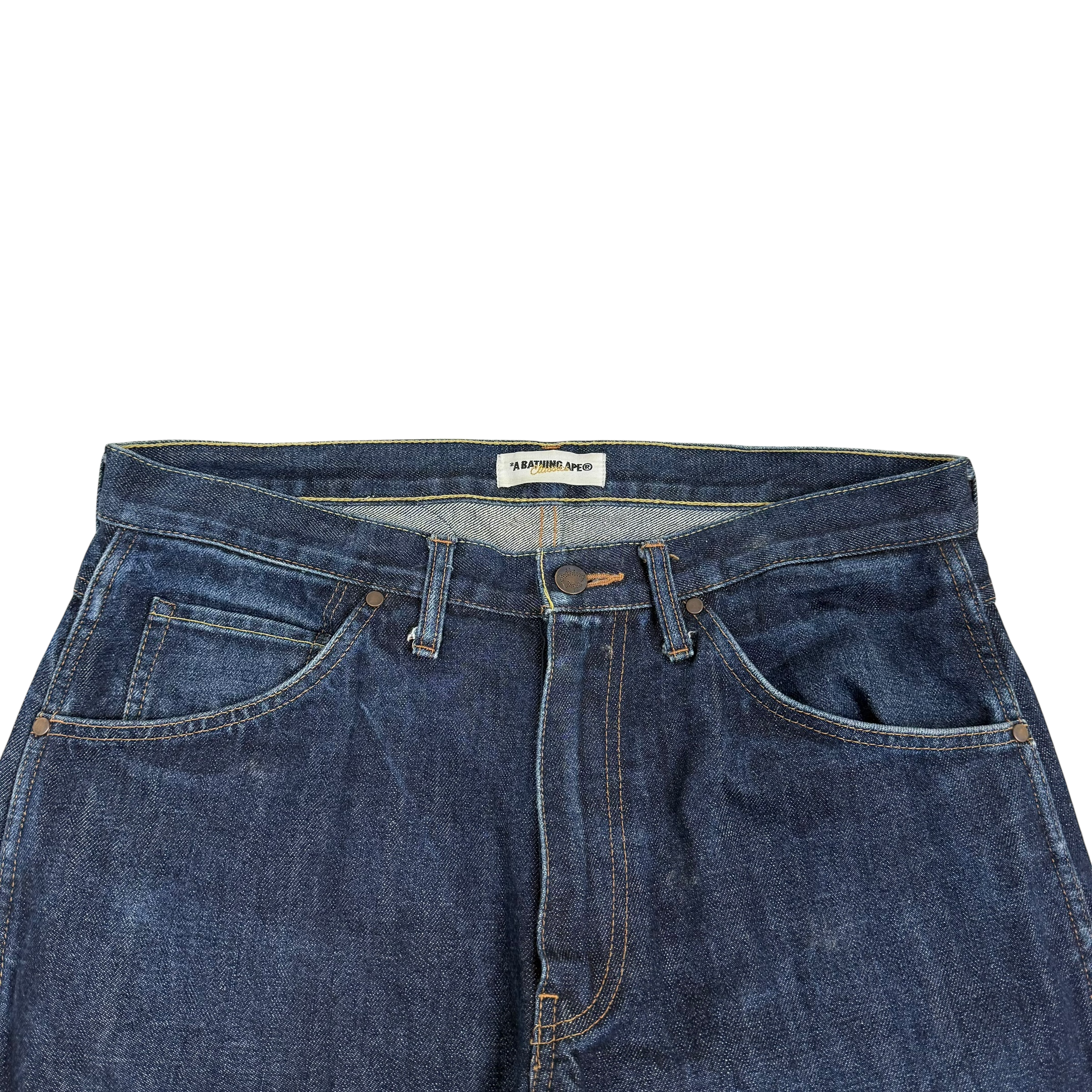 A Bathing Ape (Bape) 1992 Type-2 Chain Stitch Logo Jeans (Size M)