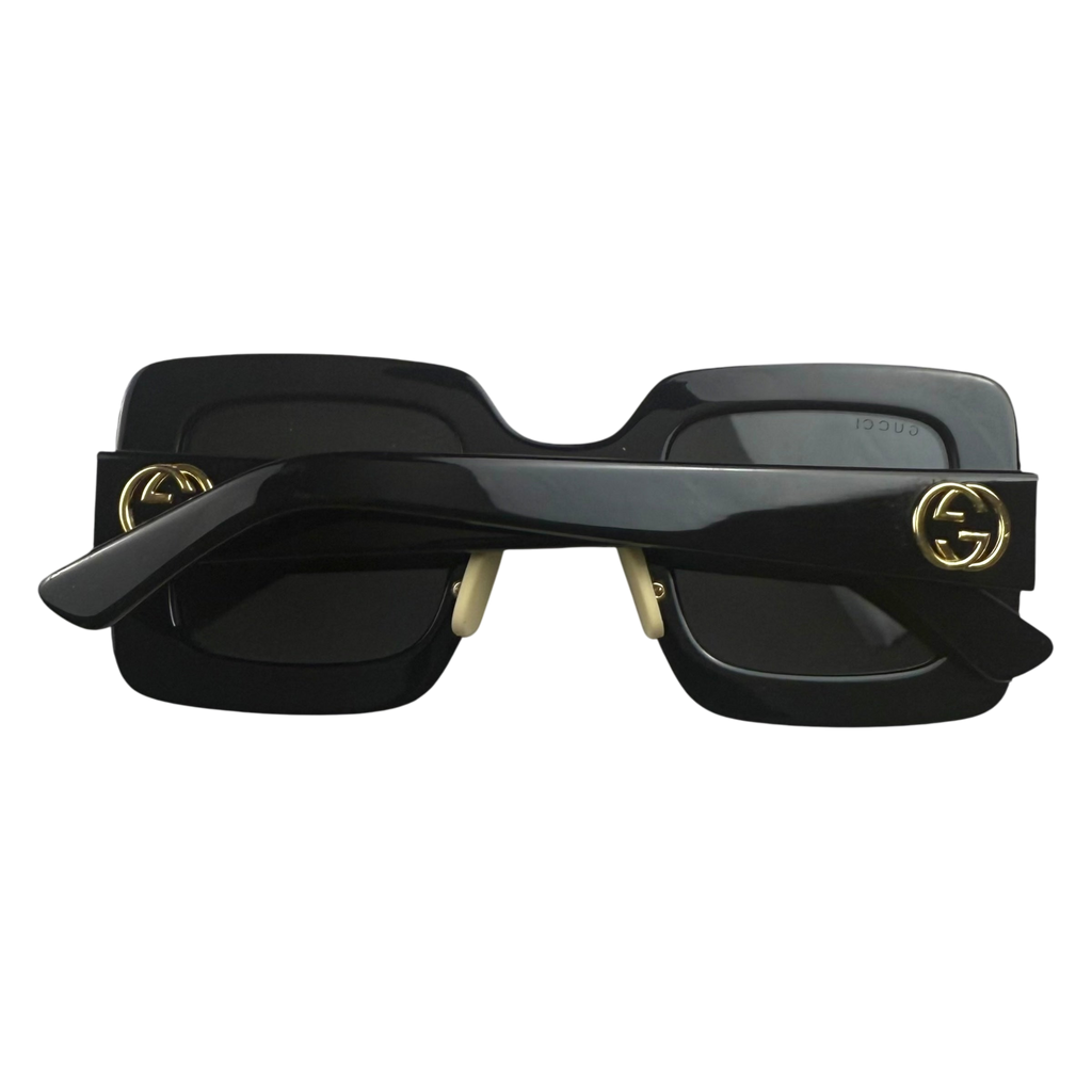 Gucci Oversized Square-Frame Sunglasses Black