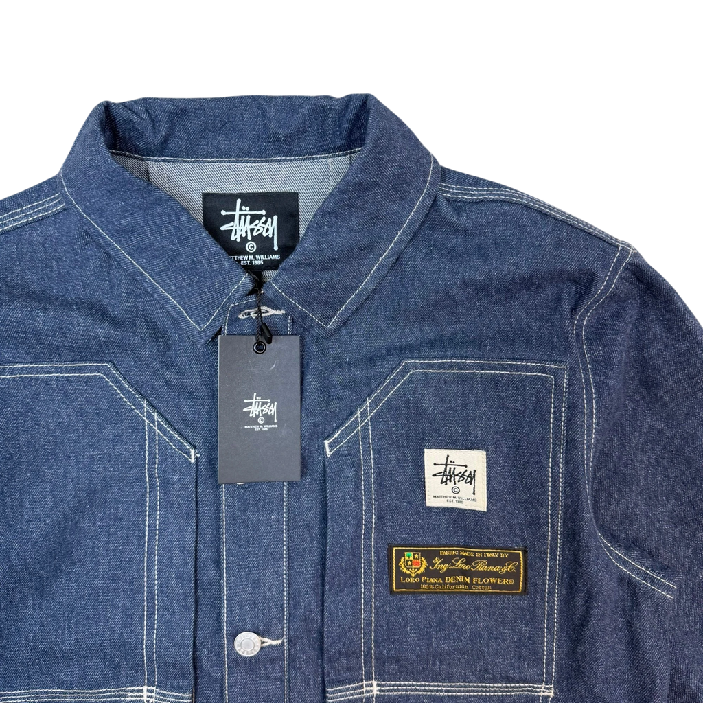 Stussy x Loro Piana x 1017 ALYX 9SM Denim Work Jacket (Fits XS-S)