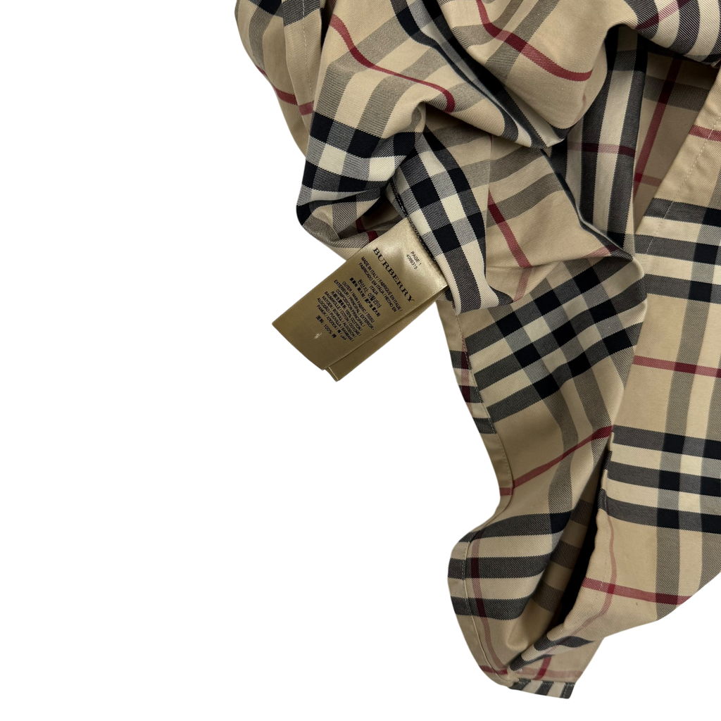 Burberry X Gosha Rubchinsky Nova Check Heavy Cotton Plaid Shirt Beige (Fits L-XL)