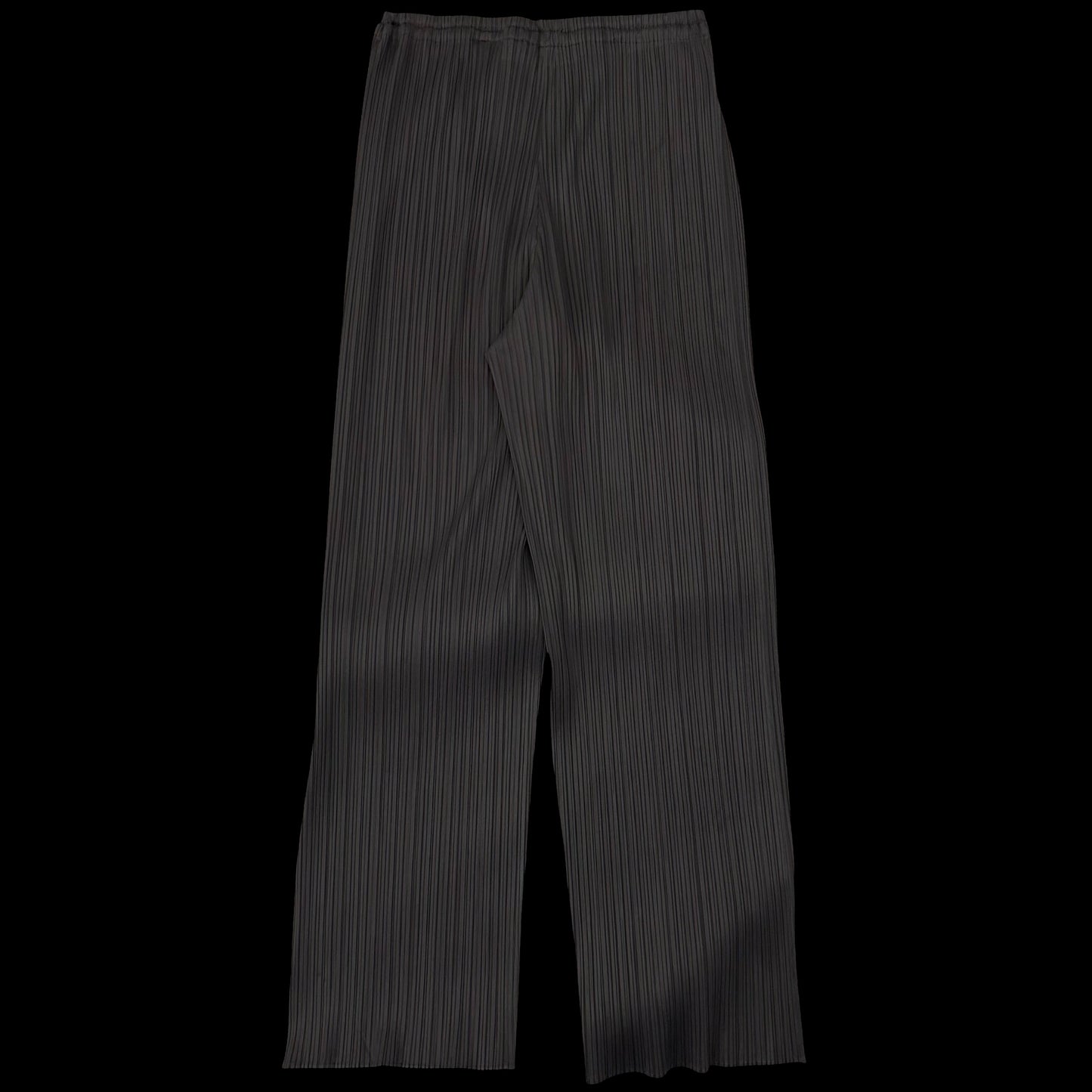 Vintage Issey Miyake Pleats Please Straight Leg Pants Charcoal (Fits 30”)