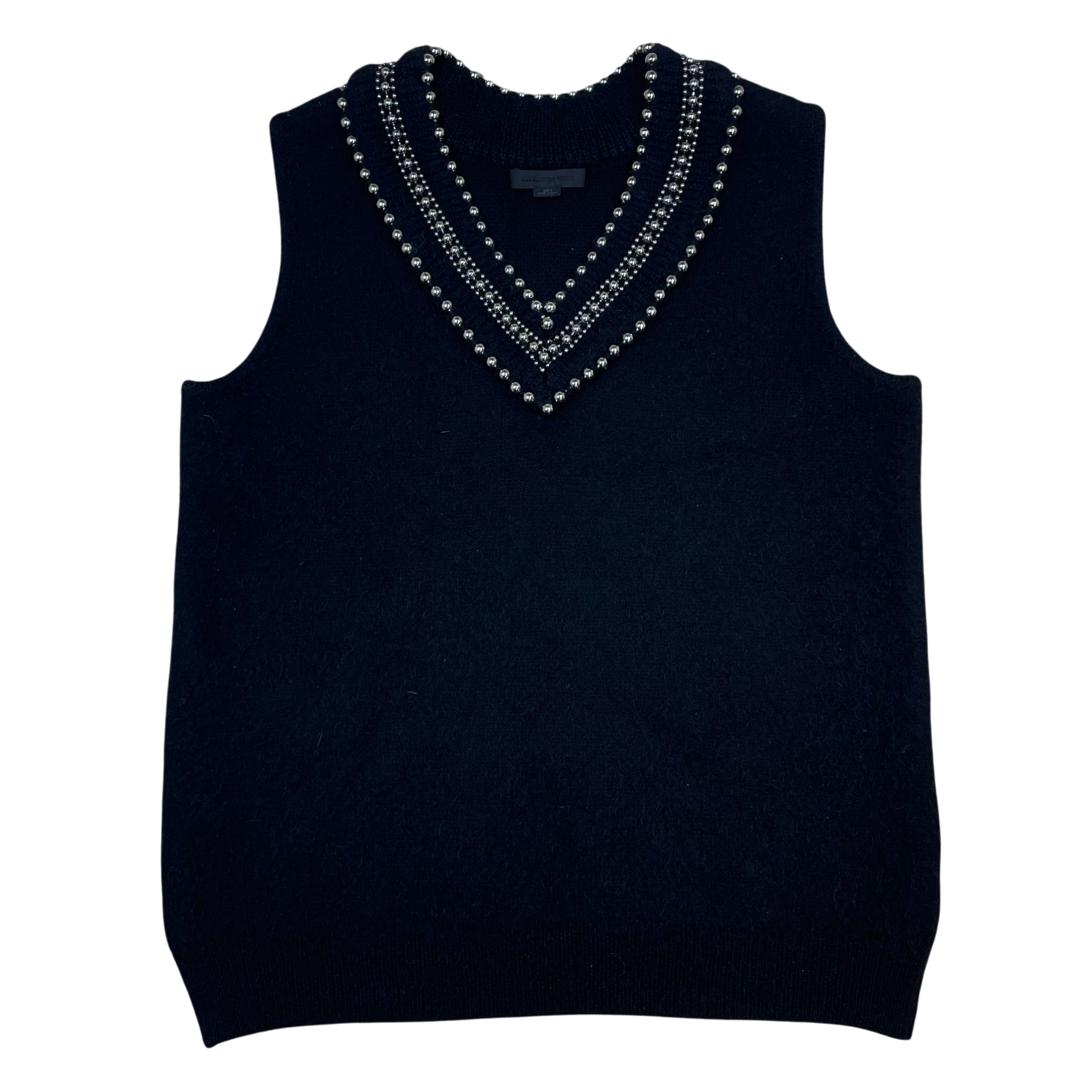 Alexander Wang Studded Knit Vest Black (Size M)