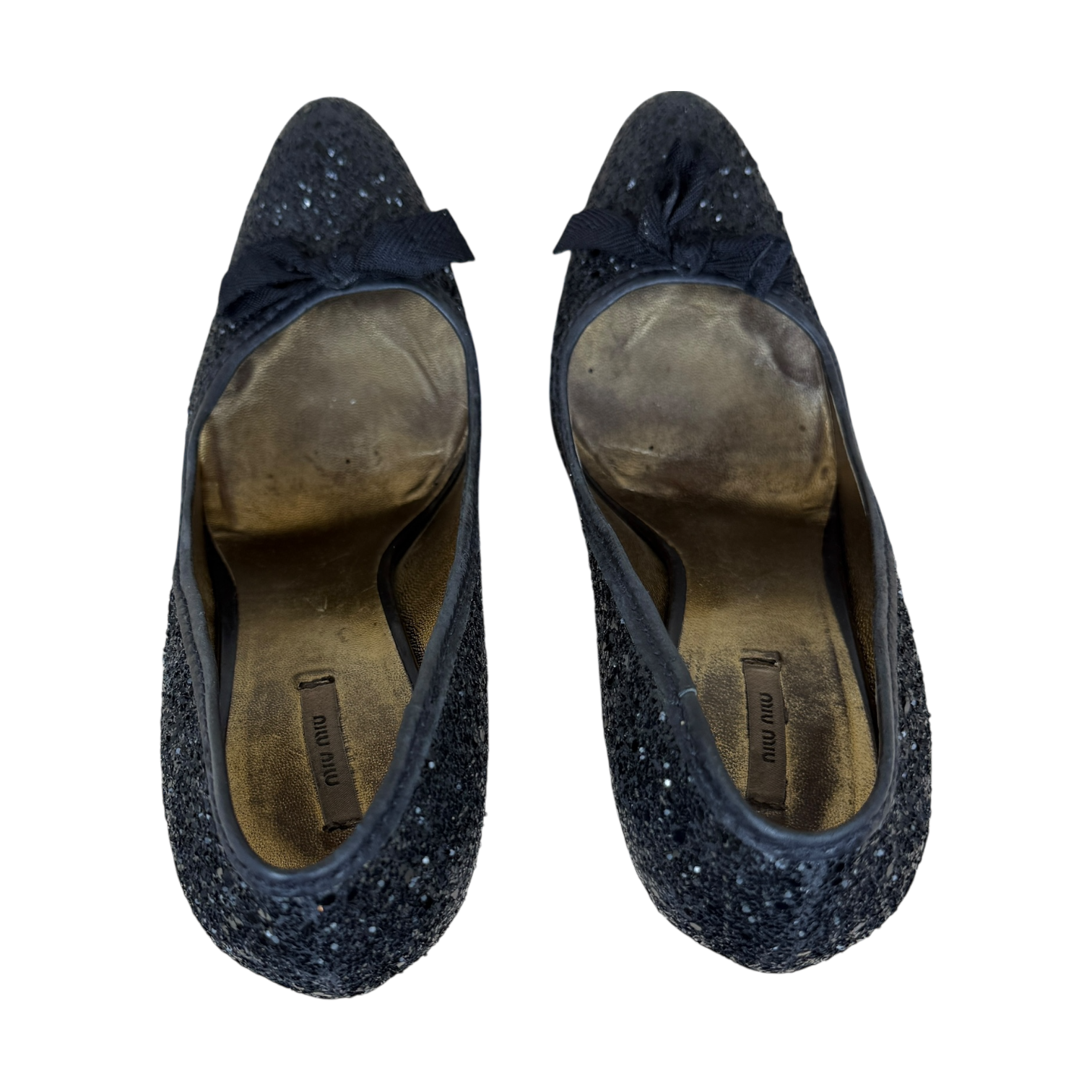 Miu Miu Sparkly Pumps Black (Size EU37)