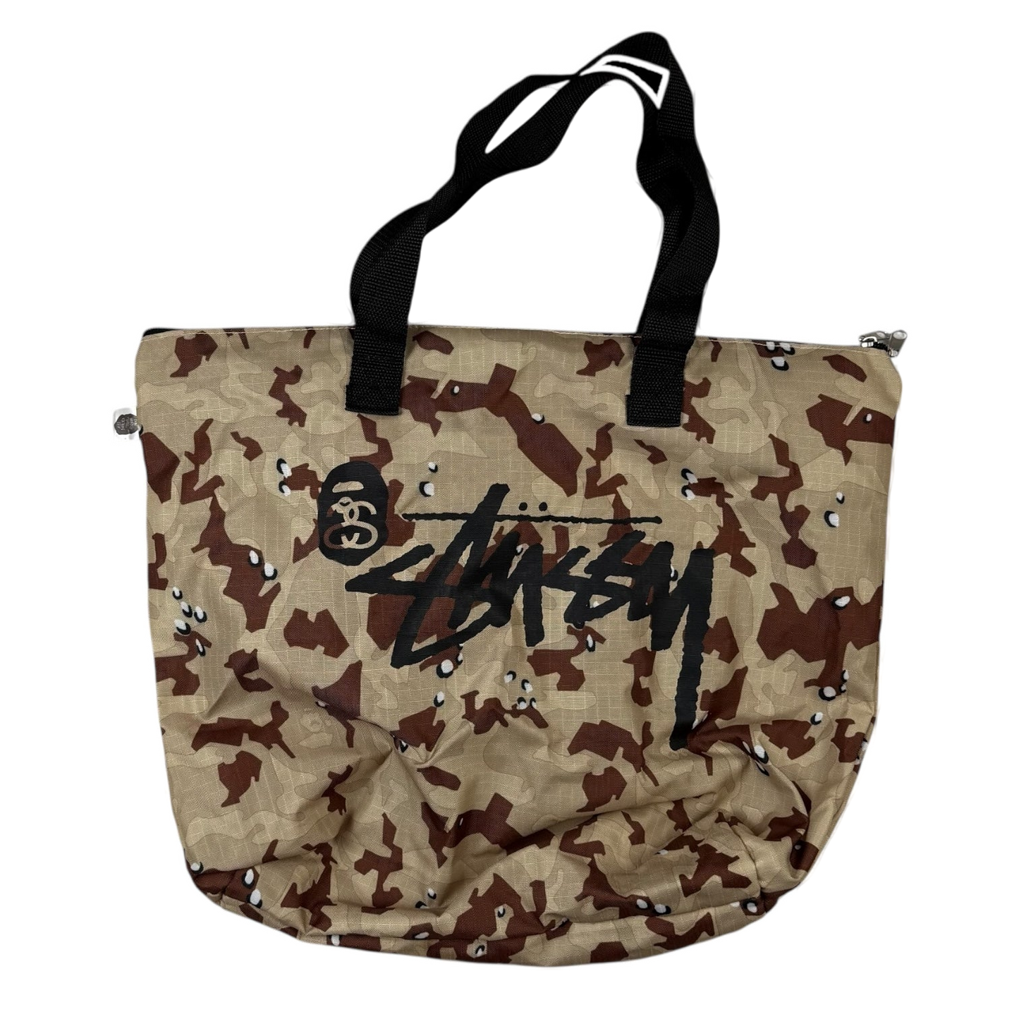BAPE (A Bathing Ape) x Stussy Tote Bag Camo Brown