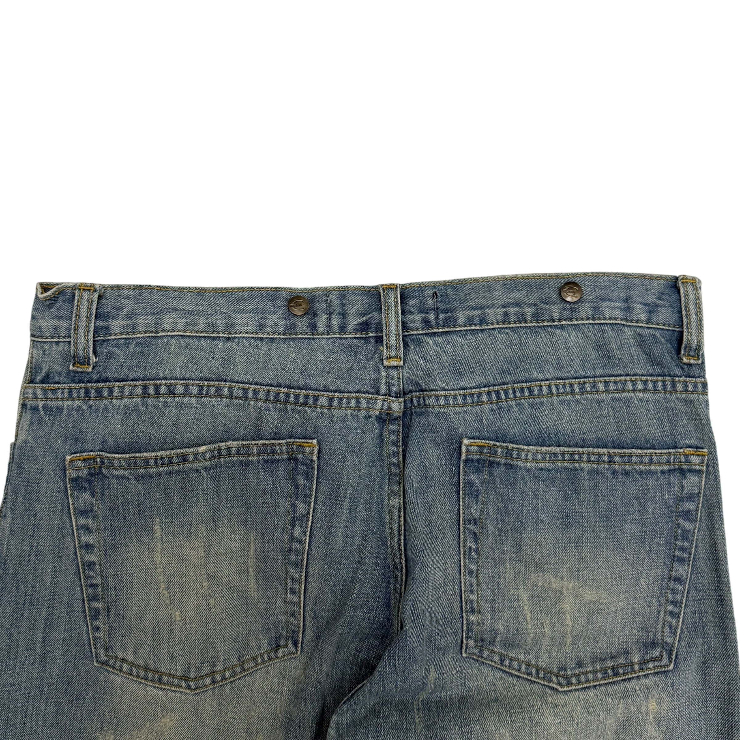 Cavalli 2000s Bootcut Distressed Jeans (Size 34”)