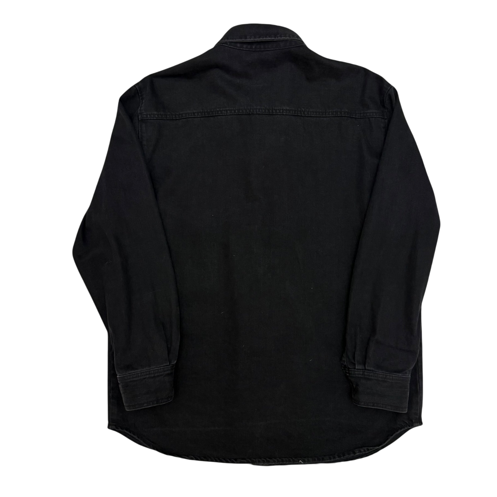 Raf Simons SS17 Carry Over Taped Logo Patch Denim Shirt (fits L-XL)