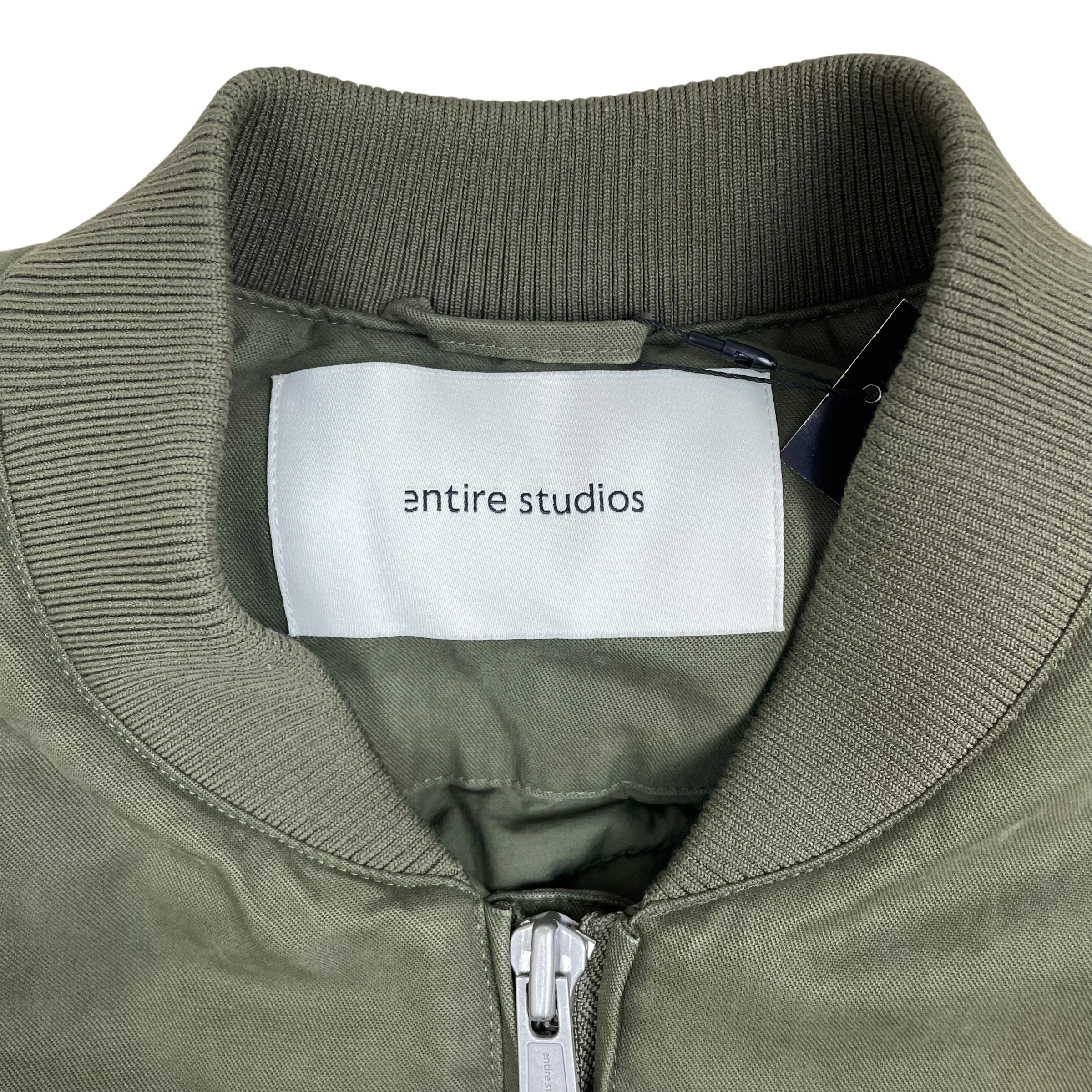 Entire Studios SS25 A-4 Bomber Jacket Khaki Green (Size M)