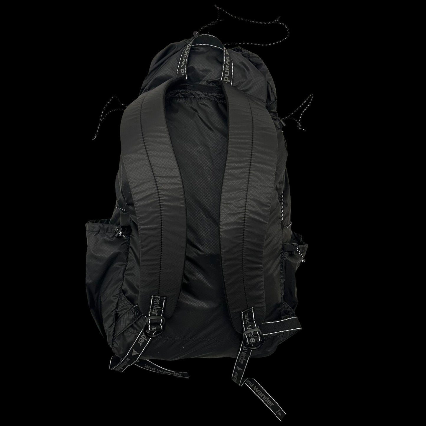 And Wander SIL Diagonal Zip Back Pack Black