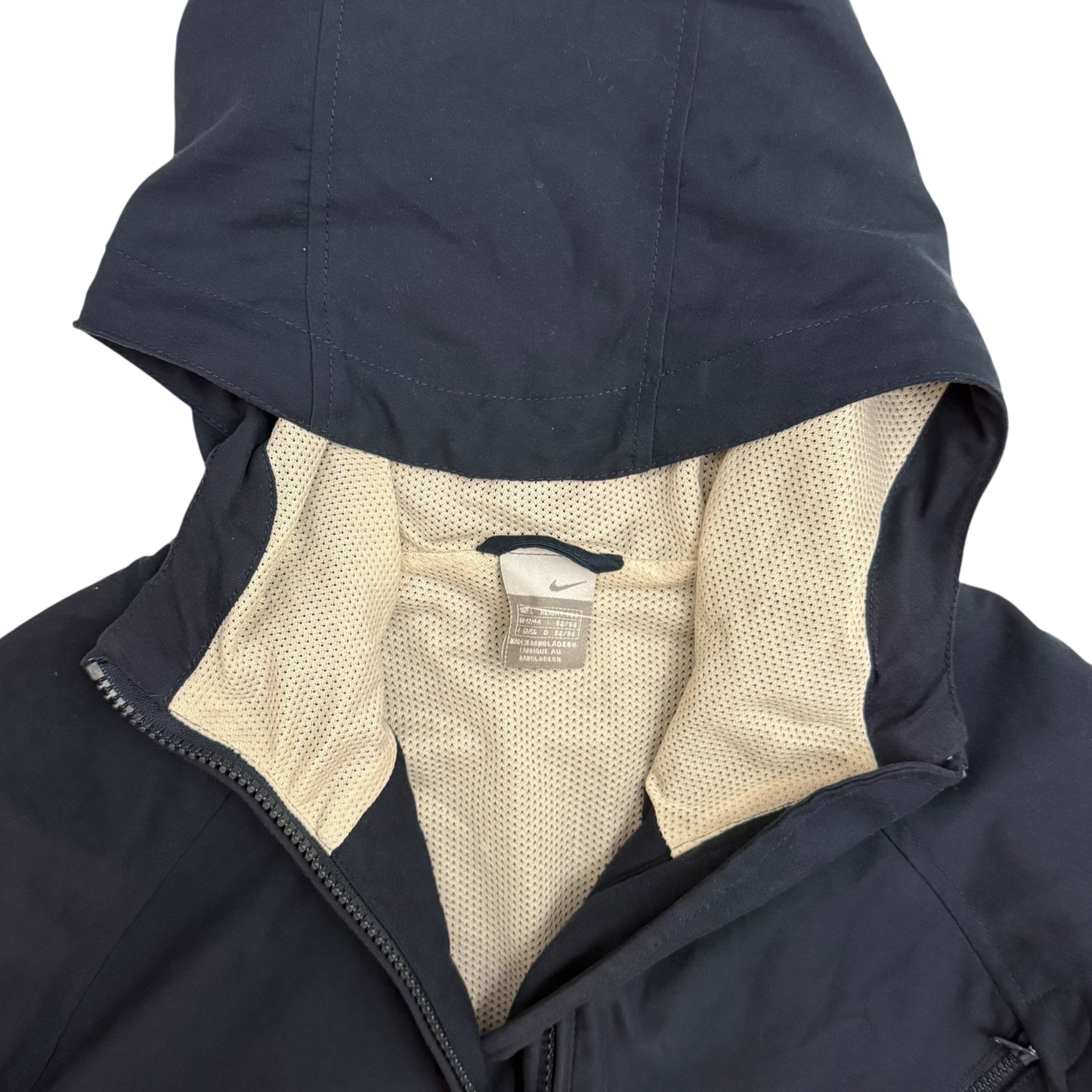 Nike 00s Technical Zip Hooded Jacket Navy (Size L)