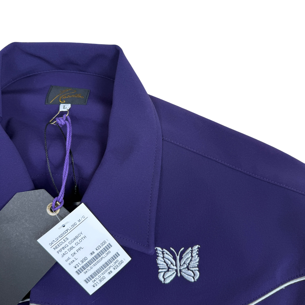 Needles AW22 Piping Cowboy Jacket Purple (Size L)