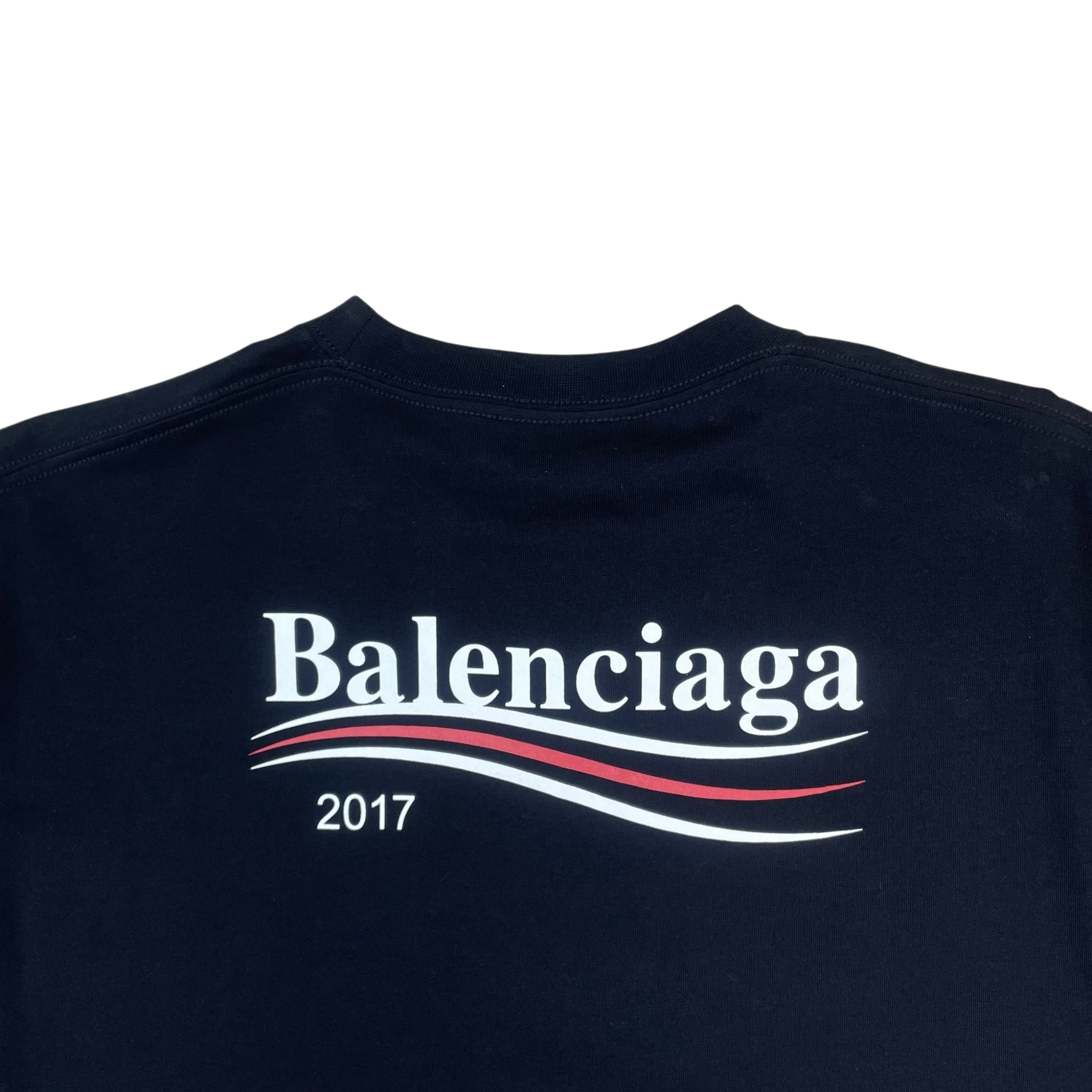 Balenciaga Political Campaign Logo T-Shirt Black (Size XL)