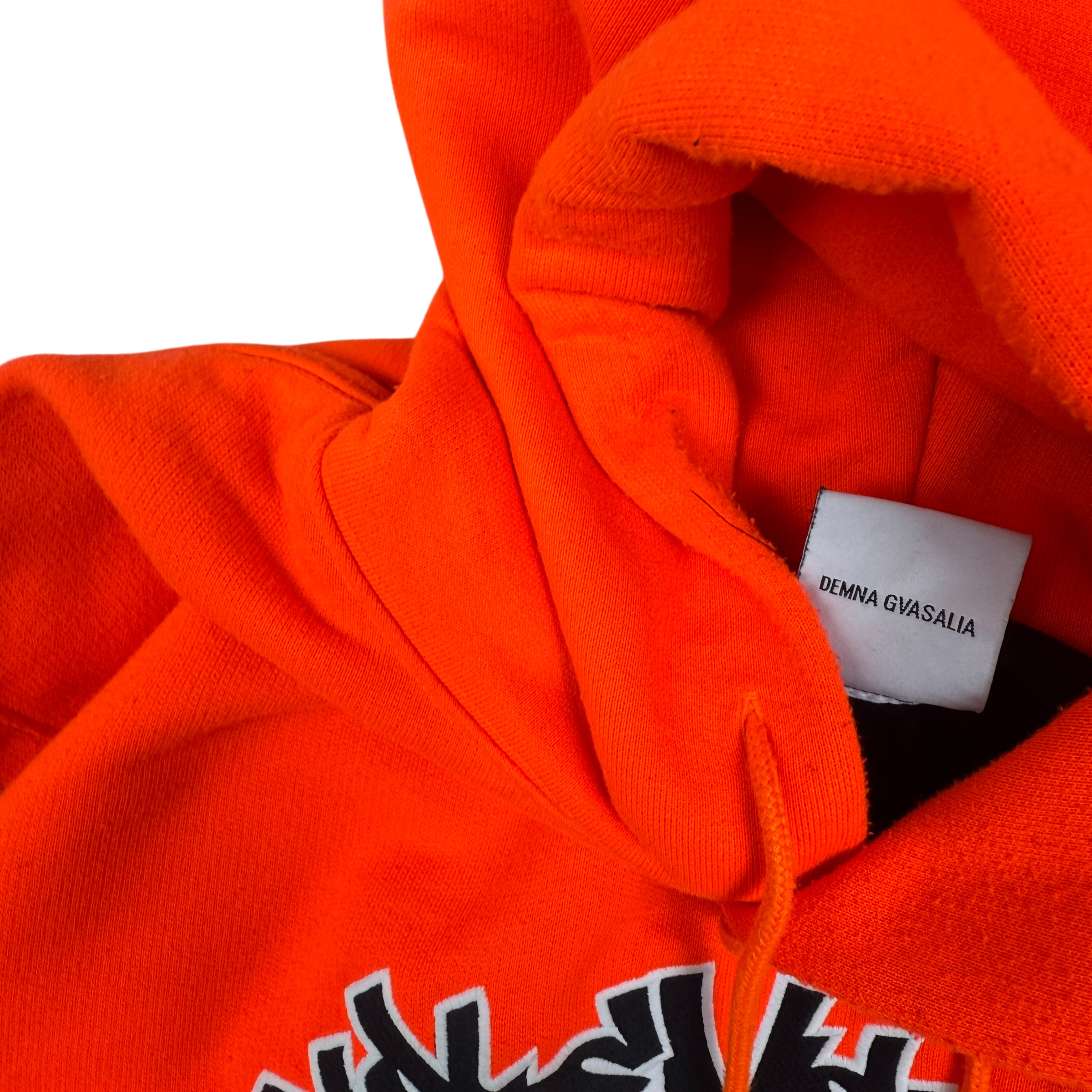 Vetements Oversized Graffiti Hoodie Orange (Fits M-XL)