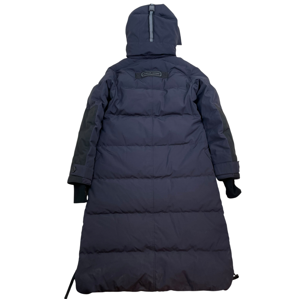 Canada Goose Aldridge Fur Trim Down Coat Navy (Size M Womens)