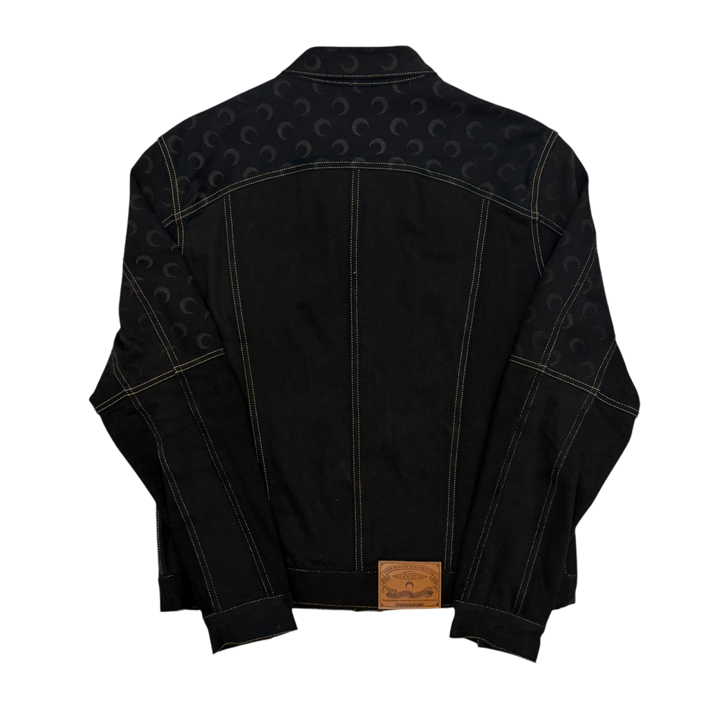 Marine Serre FW22 Crescent Moon Denim Jacket Black (Fits L)