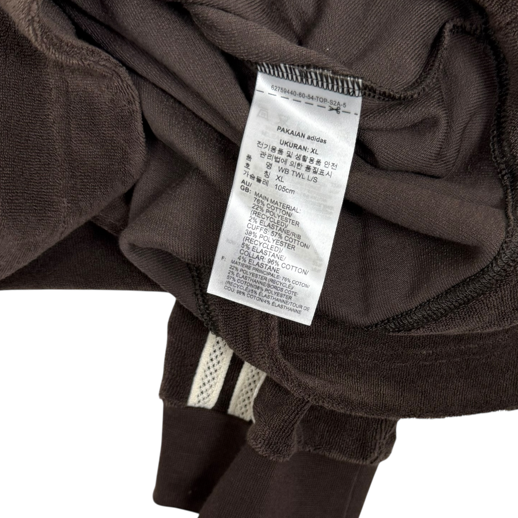 Wales Bonner x Adidas Longsleeve Towel Shirt Brown (Size L)