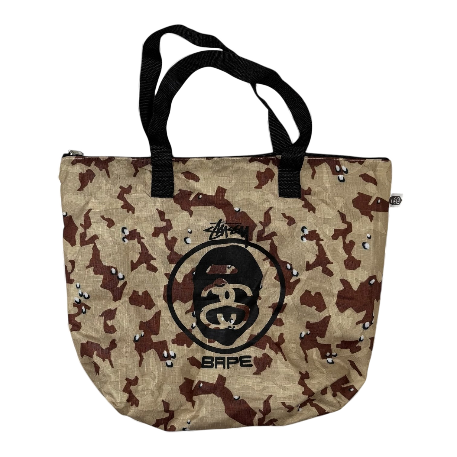 BAPE (A Bathing Ape) x Stussy Tote Bag Camo Brown