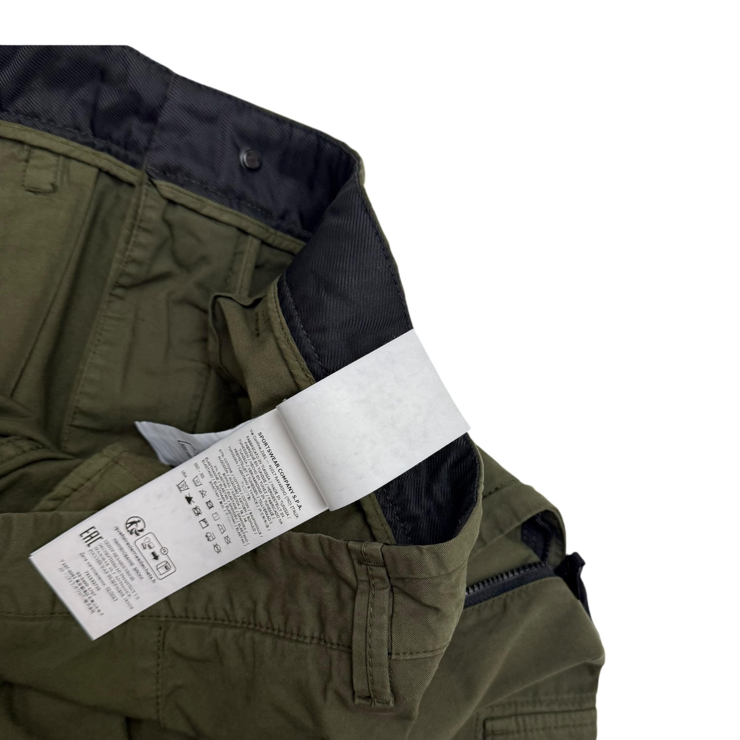 Stone Island Type RE-T Cargo Pants Army Green (Size 36”)