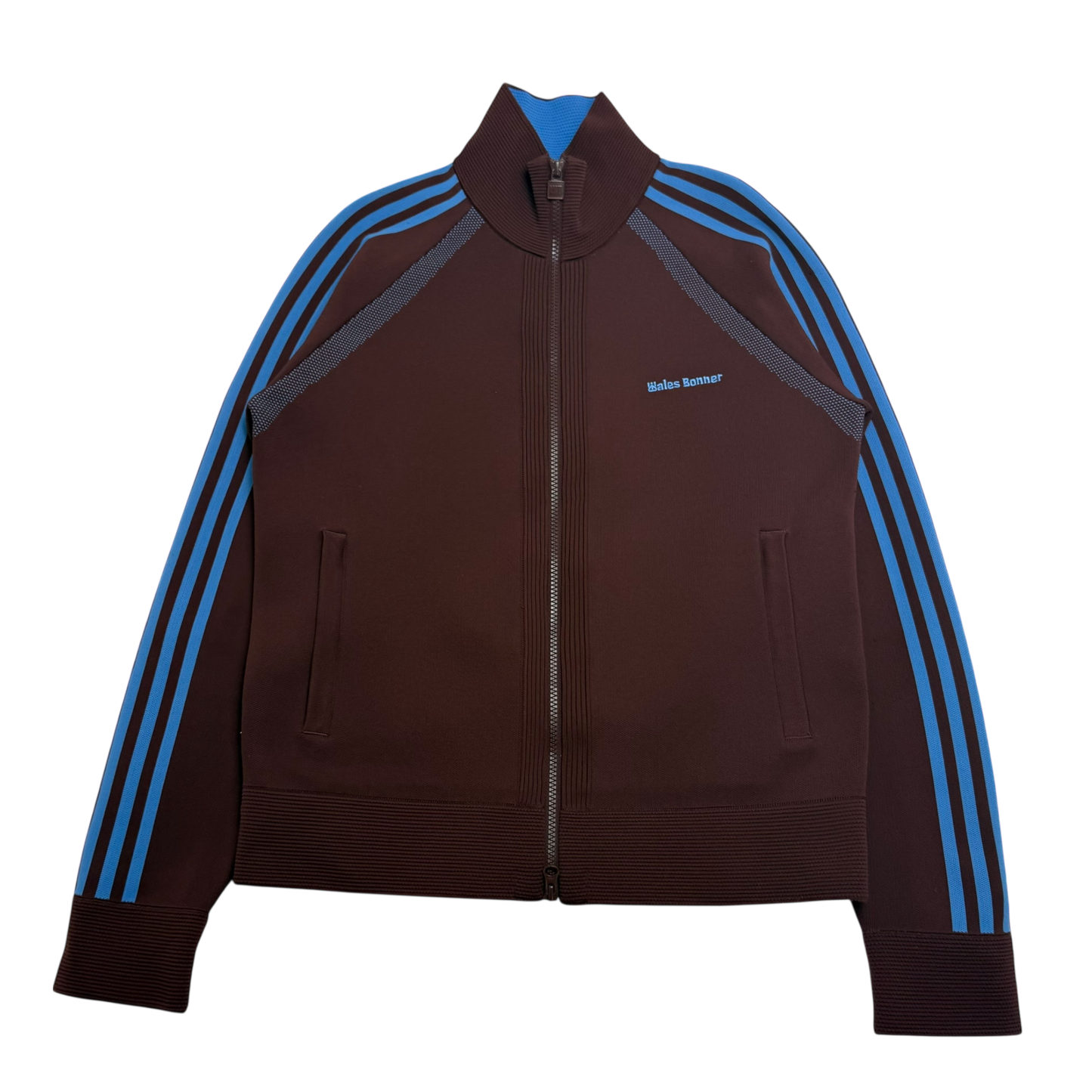 Wales Bonner x Adidas Knitted Track Jacket Burgundy/Blue (Size S)