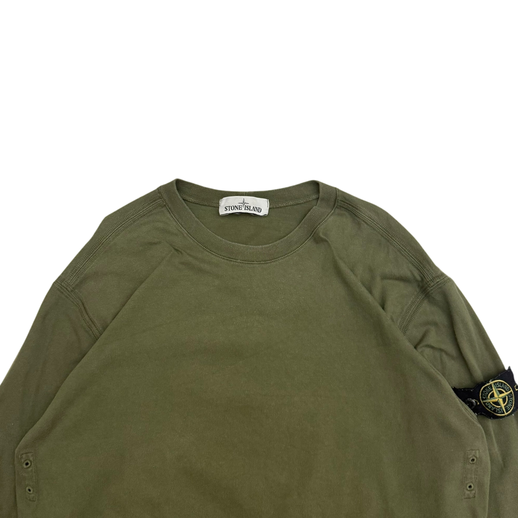 Stone Island Crewneck Sweatshirt Khaki Green (Fits M-L)