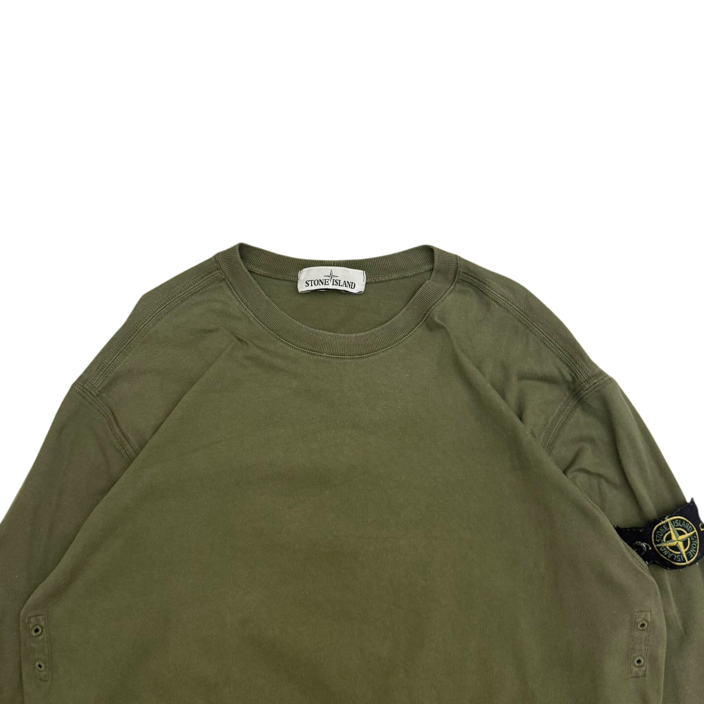 Stone Island Crewneck Sweatshirt Khaki Green (Fits M-L)